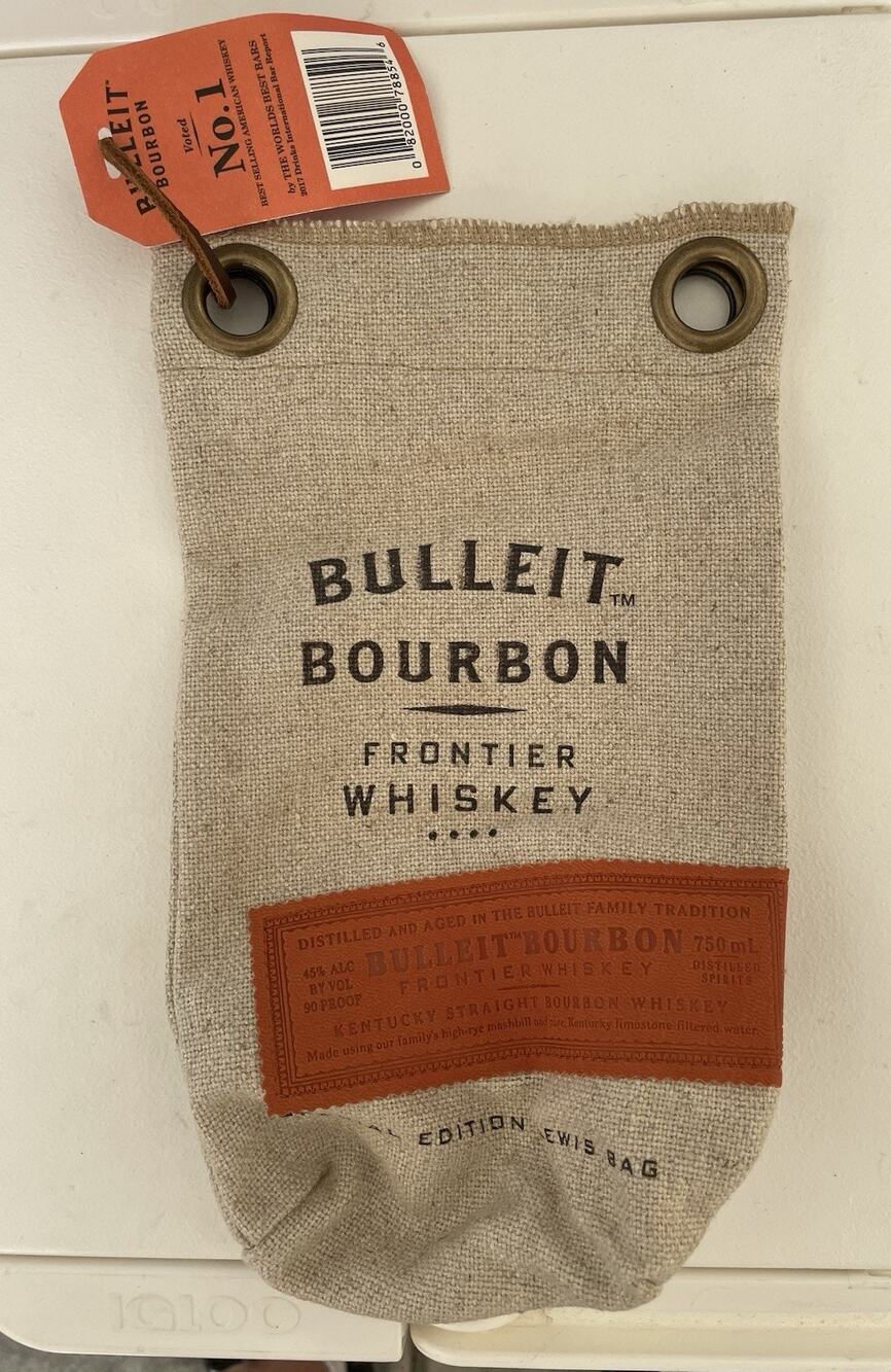 Bulleit Bourbon Special Edition Lewis Bag Magnet Closure NWT